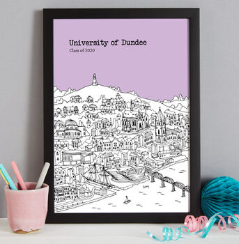 Personalised Dundee Graduation Gift Print, 4 of 9