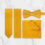 Wedding Handmade 100% Polyester Knitted Tie In Yellow, thumbnail 1 of 8