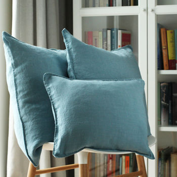 Stone Washed Linen Decorative Cushion Covers, 9 of 12