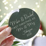 First Married Christmas Wooden Heart Tree Decoration, thumbnail 9 of 12