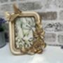 Cream And Gold Butterfly Photo Frame – 6x4 Inch Portrait, thumbnail 2 of 10