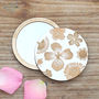 Engraved Flowers Compact Pocket Mirror, thumbnail 8 of 11