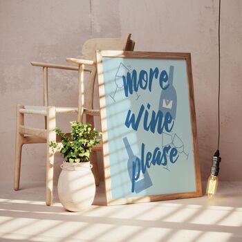 Wine Art Print Poster Wine Lover Gift, 2 of 6
