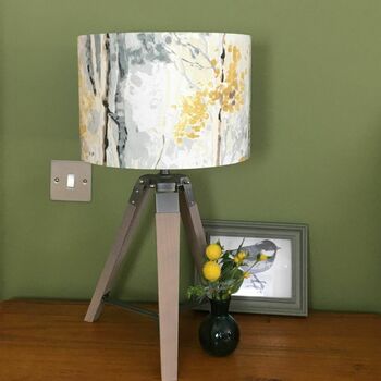 Silver Birch Contemporary Woodland Drum Lampshade, 6 of 10