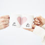 Personalised Wedding Heart Mug Set, thumbnail 3 of 7