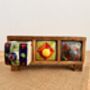 Mini Wooden Three Drawer Ceramic Chest Trinket Box, thumbnail 2 of 7