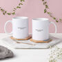 Mr And Mrs Personalised Mug Set, thumbnail 2 of 7