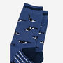 Men's Orca Killer Whales Bamboo Socks Blue, thumbnail 2 of 4