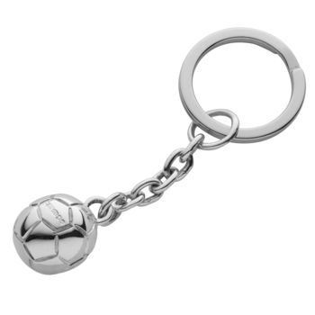 Sterling Silver Football Key Ring, 7 of 7