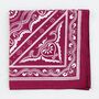 Wine Western Cotton Bandana, thumbnail 4 of 5