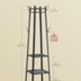 Coat Stand Coat Rack Coat Tree With Hooks And Shelves, thumbnail 2 of 8