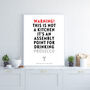 Personalised 'Prosecco Assembly Point' Print, thumbnail 2 of 4