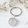 Sixpence 1945 80th Birthday Coin Keyring, thumbnail 1 of 9