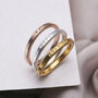 9ct Gold Personalised Stacker Ring, thumbnail 1 of 7