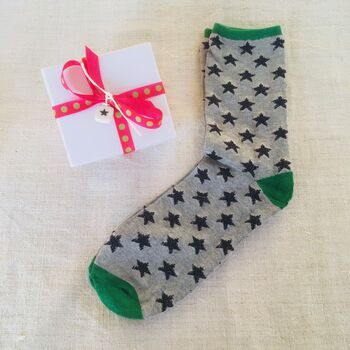 Star Bamboo Ladies Socks ~ Boxed, 2 of 6