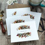 8x Dried Flower Autumn Thank You Cards, thumbnail 3 of 8