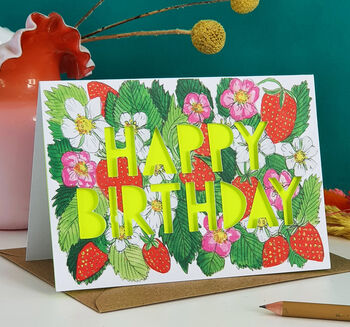 Neon Fruity Floral Birthday Six Pack, 8 of 8
