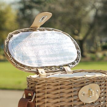 Personalised Chilled Picnic Bottle Basket, 4 of 7
