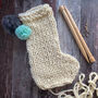 Supersize Stocking Knitting Merino Wool Kit, thumbnail 2 of 7
