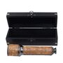 Custom 16 Inch Gunmetal And Dark Leather Telescope, thumbnail 7 of 9