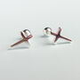 Sterling Silver Cross Screw Back Stud Earrings, thumbnail 3 of 5