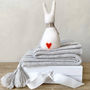 New Mother's Cashmere Poncho And Bunny Gift Set, thumbnail 1 of 10