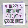Personalised Fiance Birthday Book Card, thumbnail 3 of 8