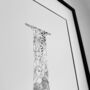 'Letter I' Linear Illustration Print, thumbnail 7 of 7