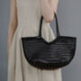 Beach Holiday Genuine Leather Tote Bag For Her, thumbnail 2 of 12