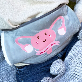 Wearable Hot Water Bottle With Uterus Design, 3 of 5