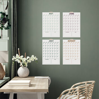 Monthly Wall Planner | 12 Sheets, A3 Or A4 | Minimalist, 2 of 3