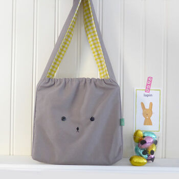 Bunny Rabbit Gingham Easter Bag, 2 of 4