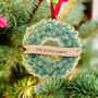 Personalised Wreath Family Christmas Tree Decoration, thumbnail 2 of 7