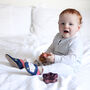 Dotty Fish Dreamy Cloud Soft Leather Baby Shoes With Barefoot Soles, thumbnail 3 of 11
