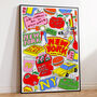 New York City, Manhattan, Graphic Sticker Style Art Print, thumbnail 2 of 3