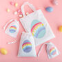 Personalised Pastel Rainbow Egg Bag, thumbnail 1 of 2