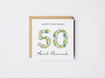 Personalised Happy 30th Birthday Card Liberty Style *Age Options, 6 of 10