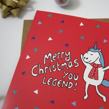 Funny Unicorn Christmas Card, 3 of 6
