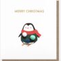 Pom Pom Penguin Christmas Card, thumbnail 3 of 3