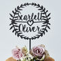 Personalised Laurel Couples Cake Topper, thumbnail 6 of 7