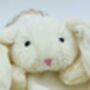 Cream Bunny Finger Puppet Soother, thumbnail 2 of 4