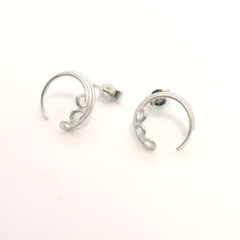 Linear Loop Stud Earrings, 2 of 2