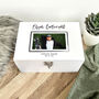 Personalised Modern Any Occasion Landscape Photo White Memory Box Three Sizes 22cm | 27cm | 30cm, thumbnail 2 of 8