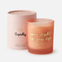 You Light Up My Life Luxury Pink Vegan Candle Gift For Her, thumbnail 2 of 4