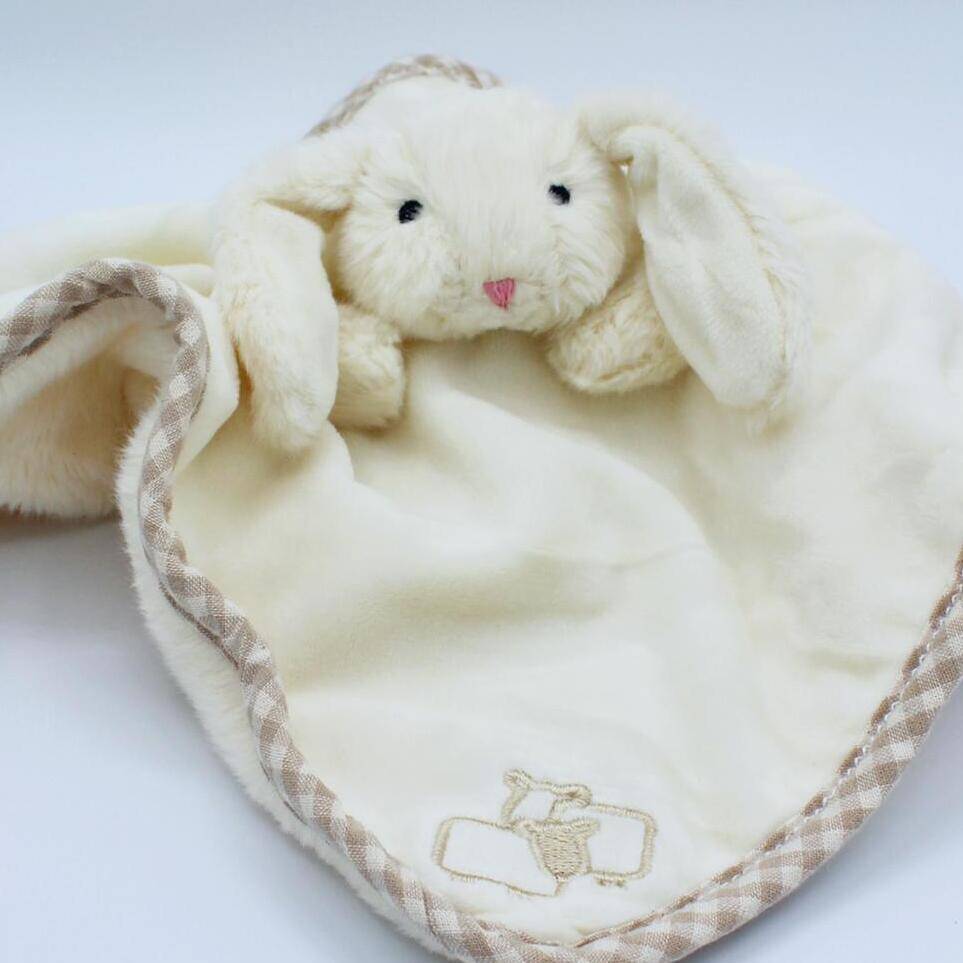 Cream Bunny Finger Puppet Soother, 1 of 4