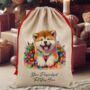 Personalised Akita In Christmas Lights, thumbnail 8 of 10