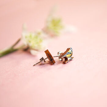 Set Of Three Inky Bird Stud Earrings, 7 of 9