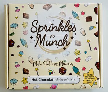 Personalised Diy Hot Chocolate Stirrers Gift Kit, 4 of 9