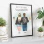 Gift For Him, Best Friend Print, Couples Gift, thumbnail 2 of 12