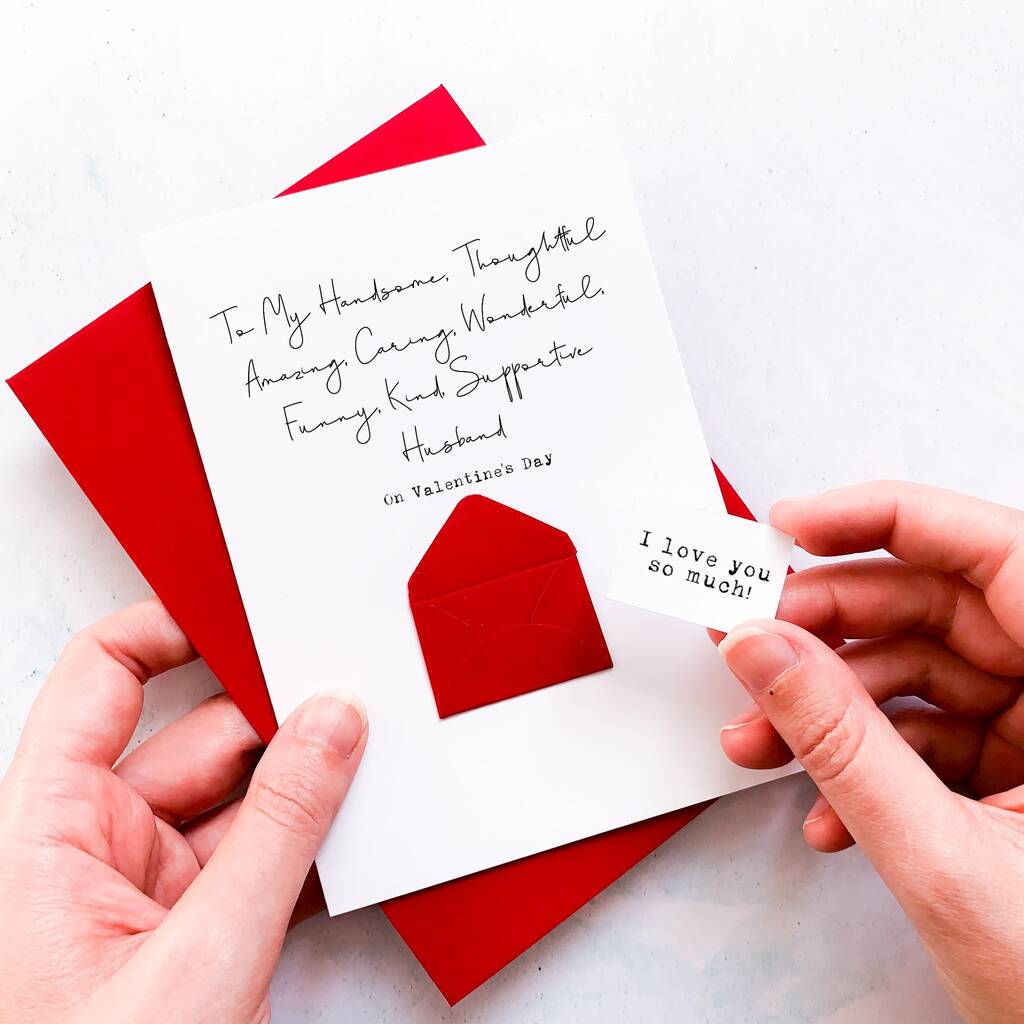 Personalised My Wonderful Husband Valentine's Day Card, 1 of 7